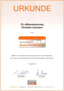 Schlüter SystemFachbetrieb