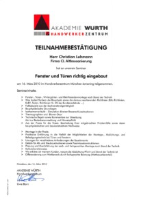 Fenster und Türen richtig eingebaut